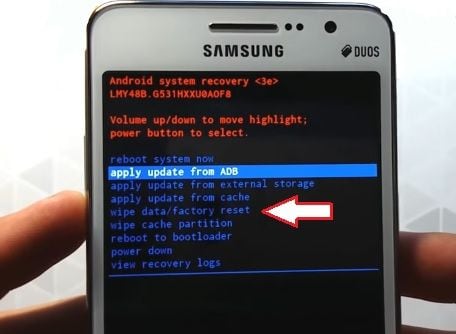Aplicar actualización desde la opción ADB en Samsung Galaxy