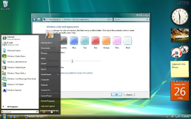 Windows Vista con Aero activado