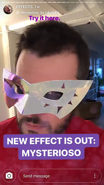 Cómo agregar nuevas máscaras a Instagram