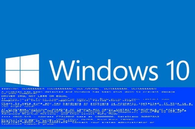 Error crítico de Windows 10