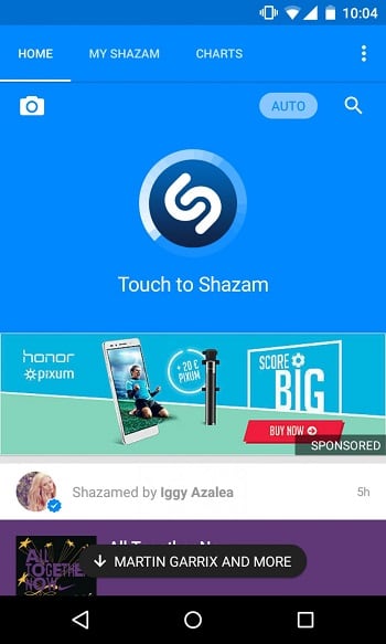 Usando Shazam