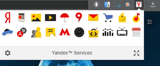 Servicios Yandex