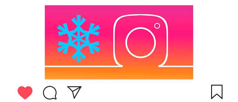 Cómo hacer nieve en Instagram