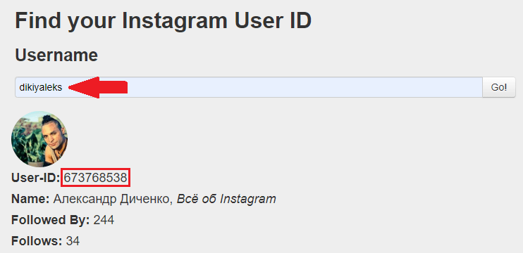 Cómo encontrar la identificación en Instagram