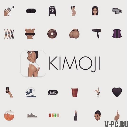 Descarga de emoticones de Kimoji