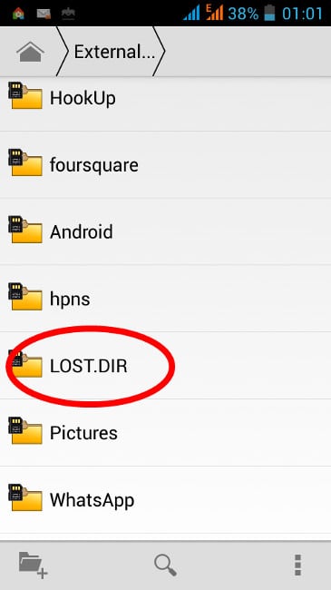 Carpeta Android Lost.Dir