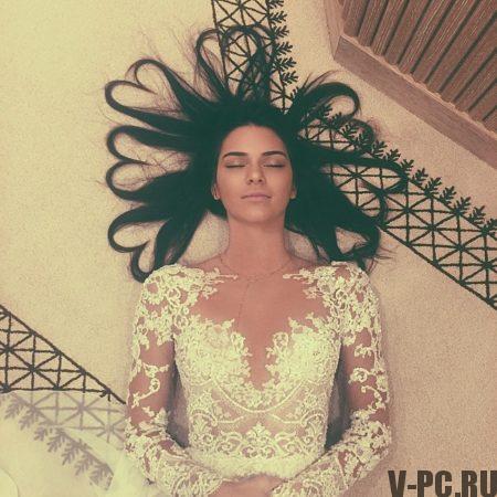 Kendall Jenner en la foto de Instagram