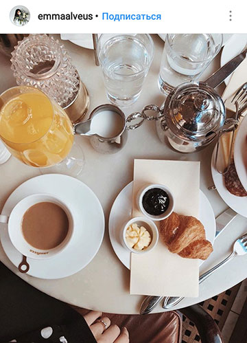 ideas de fotos de otoño para instagram - diseño de desayuno de café