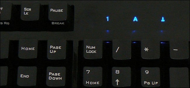 Bloq Num en el teclado