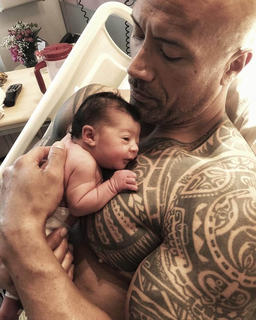 Dwayne Rock Johnson con su hija Tiana Instagram
